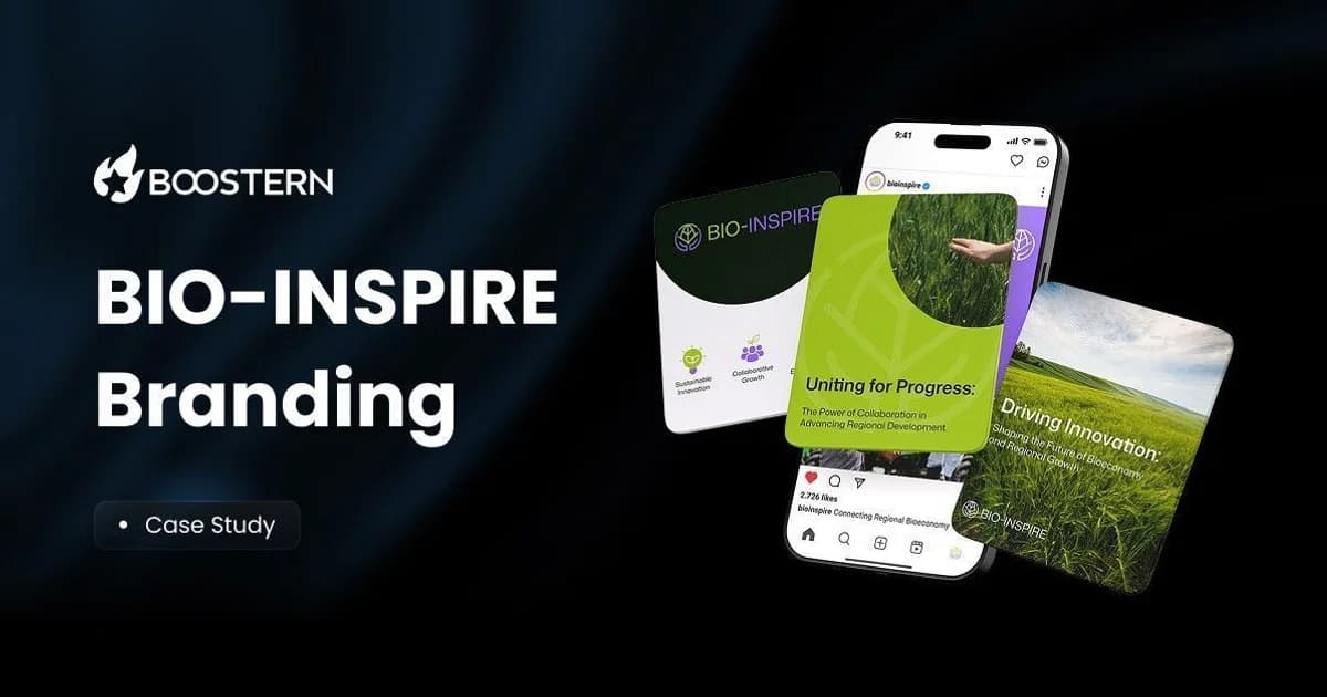 Boostern Designs Brand Identity for Bio-Based Economy Project BIO-INSPIRE